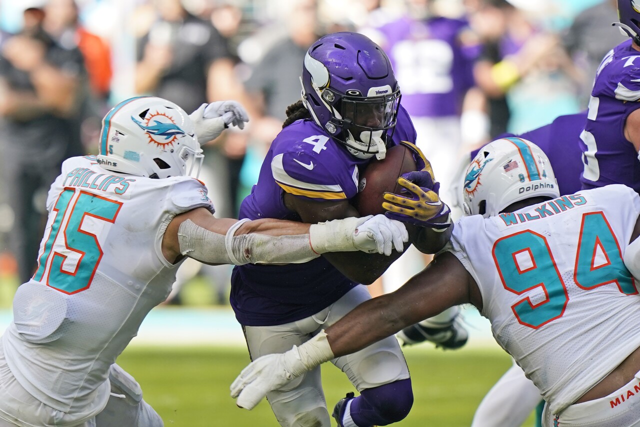 Minnesota Vikings running back Dalvin Cook at Miami Dolphins, Oct. 16, 2022