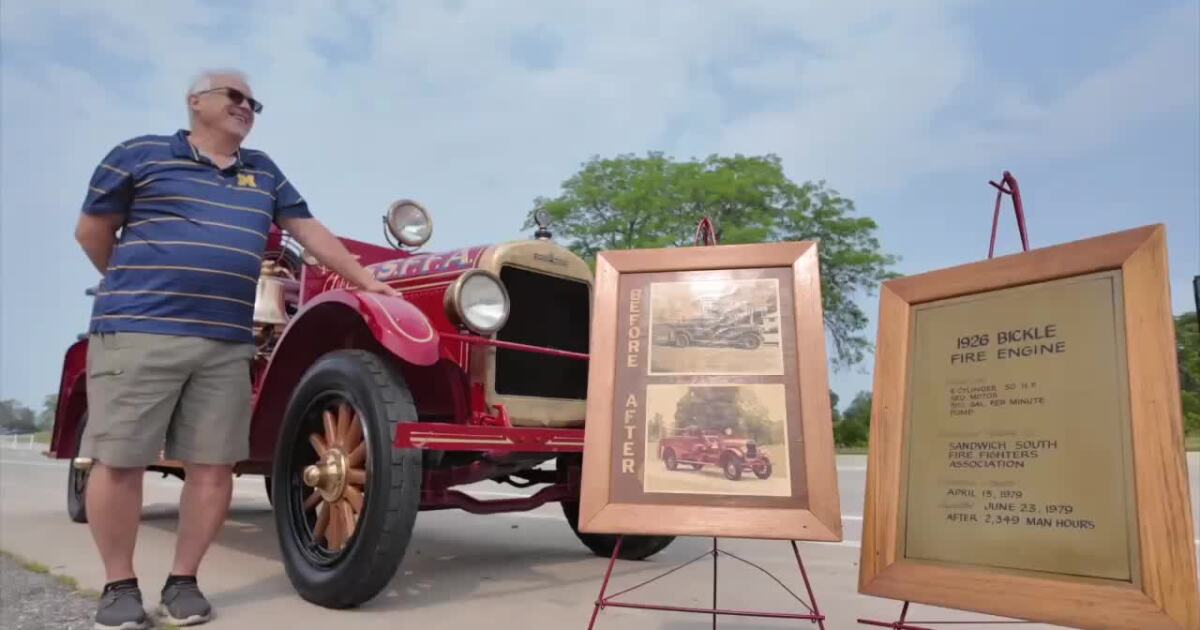 100-year-old Michigan-built fire truck to make its 7th appearance at Woodward Dream Cruise