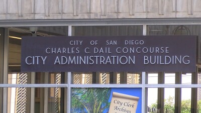 San Diego City Hall building entrance