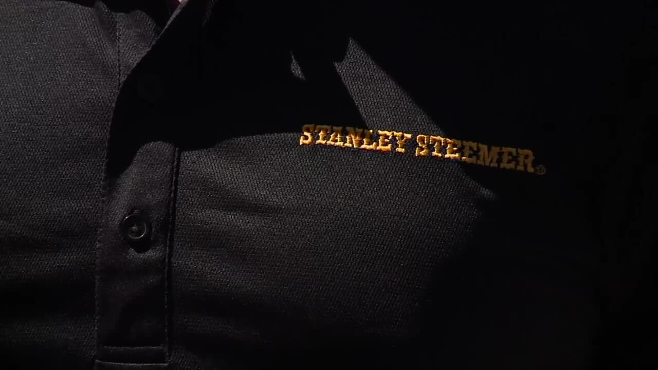 Stanley Steemer polo shirts like these worn on the job, Feb. 21, 2024