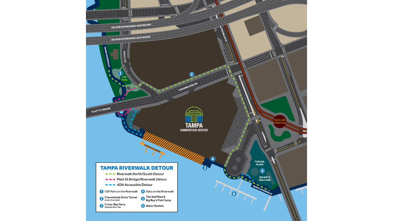 TCC Riverwalk Detour Map.png