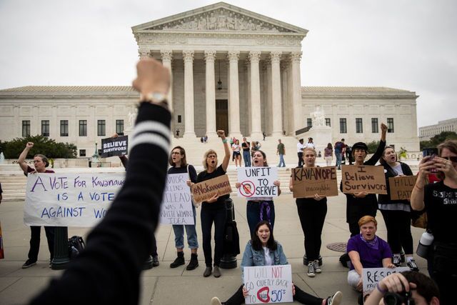 Photos: Protesters gather to oppose Kavanaugh confirmation