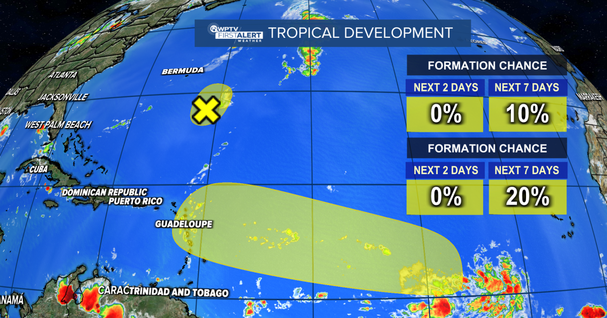 TRACKING THE TROPICS: 2 areas of concern to keep an eye on