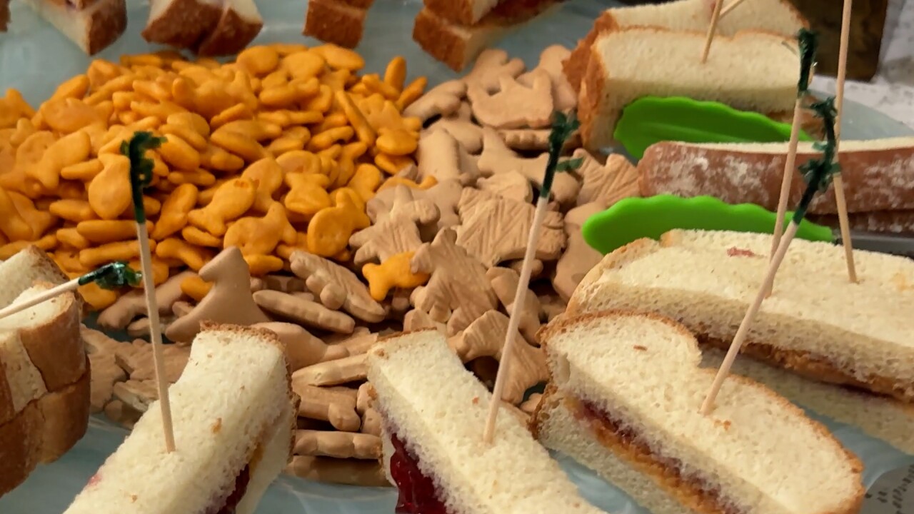 Toddlers and "grandfriends" tea party at Creston Village