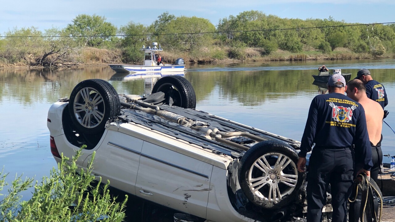 Labonte Park car in water 1109