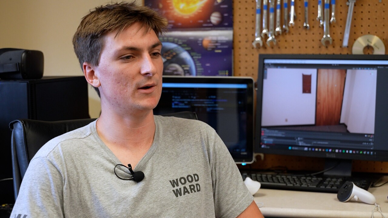 Xavier O'Keefe speaks with Denver7 about his team's experiment, involving a robot and 'digital twin' simulation.