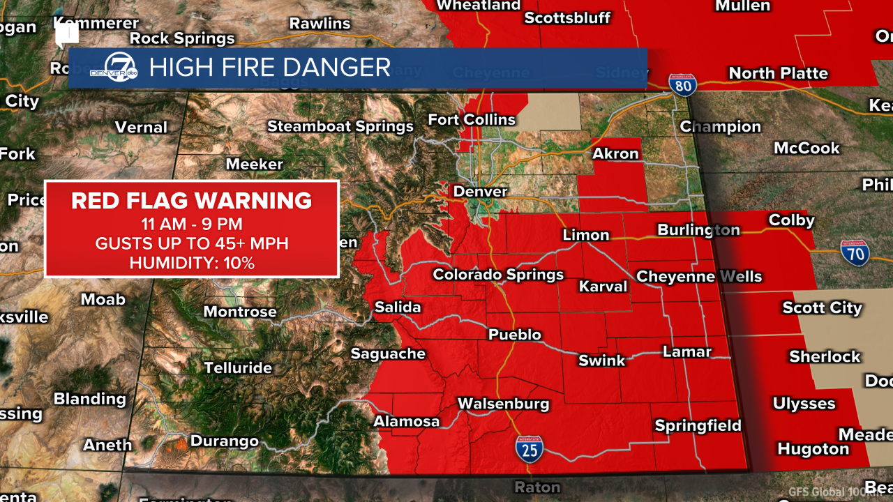 Red Flag Warning 12 pm - 8 pm
