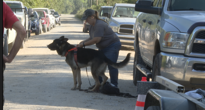 K-9 search dog for Patretia Matthews