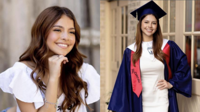 This combination of photos shows Camila Mendoza Olmos.