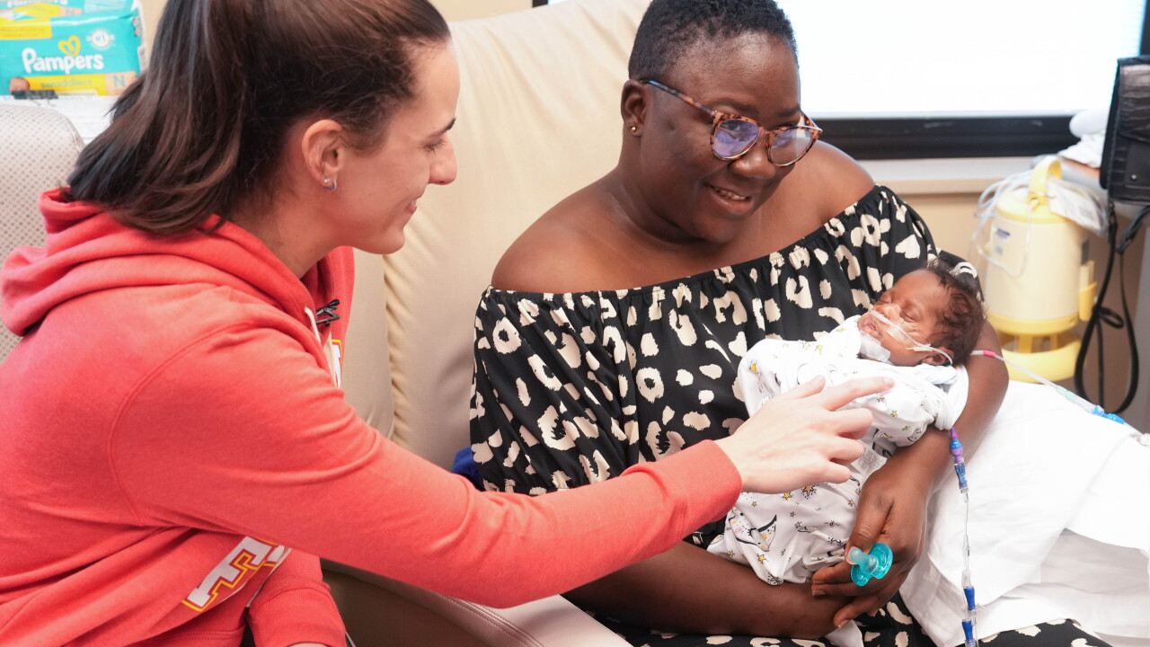 Caitlin Clark NICU visit