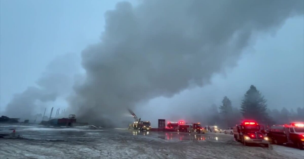 Details emerging in large fire at Montana Timberline Firewood Company near Kalispell