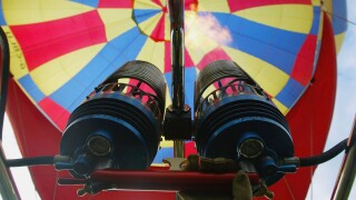 Hot air balloon burners