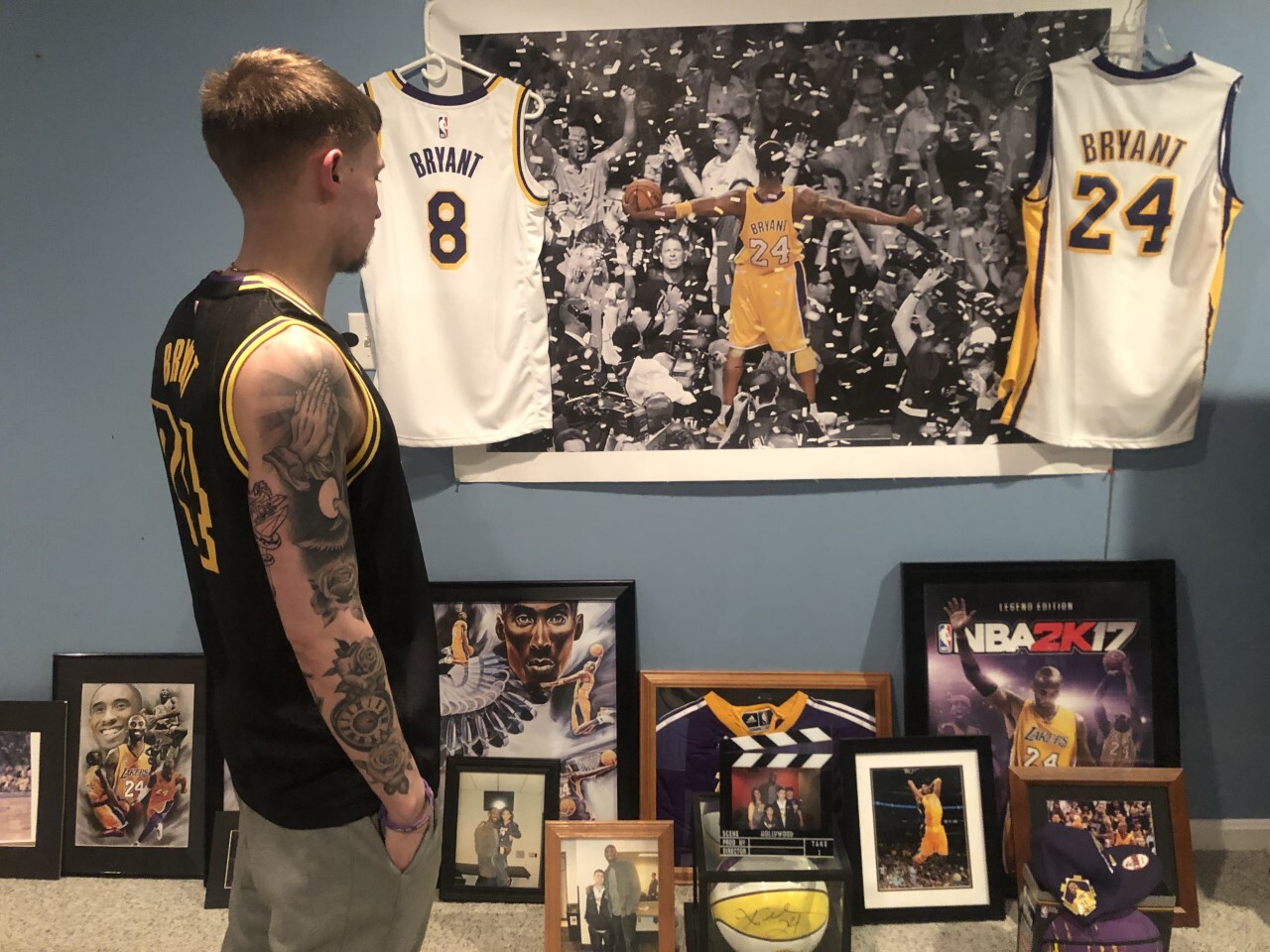Kobe Bryant superfan looks back on MakeAWish visit from NBA legend