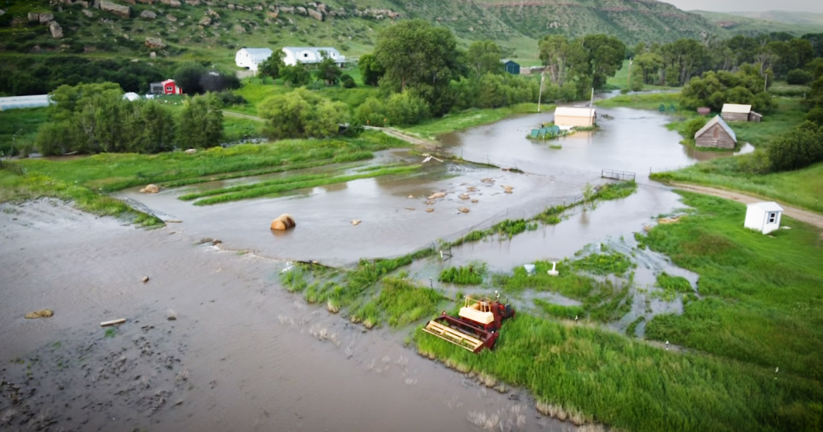 Recent rain floods areas near Belt, impacting a local farm