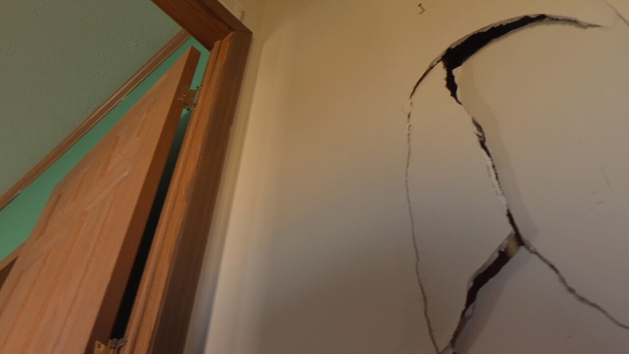 A current hole in the wall is show in this picture from the Beartooth Way property
