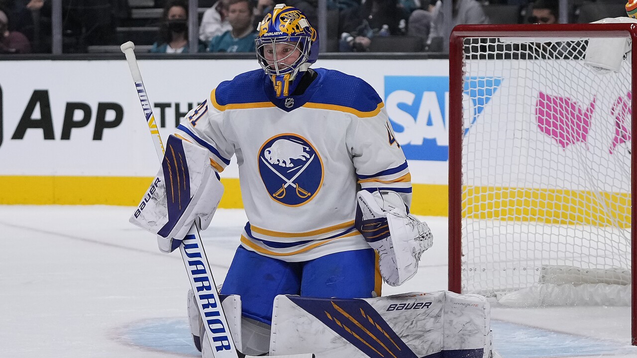 Buffalo goalie Anderson month-to-month