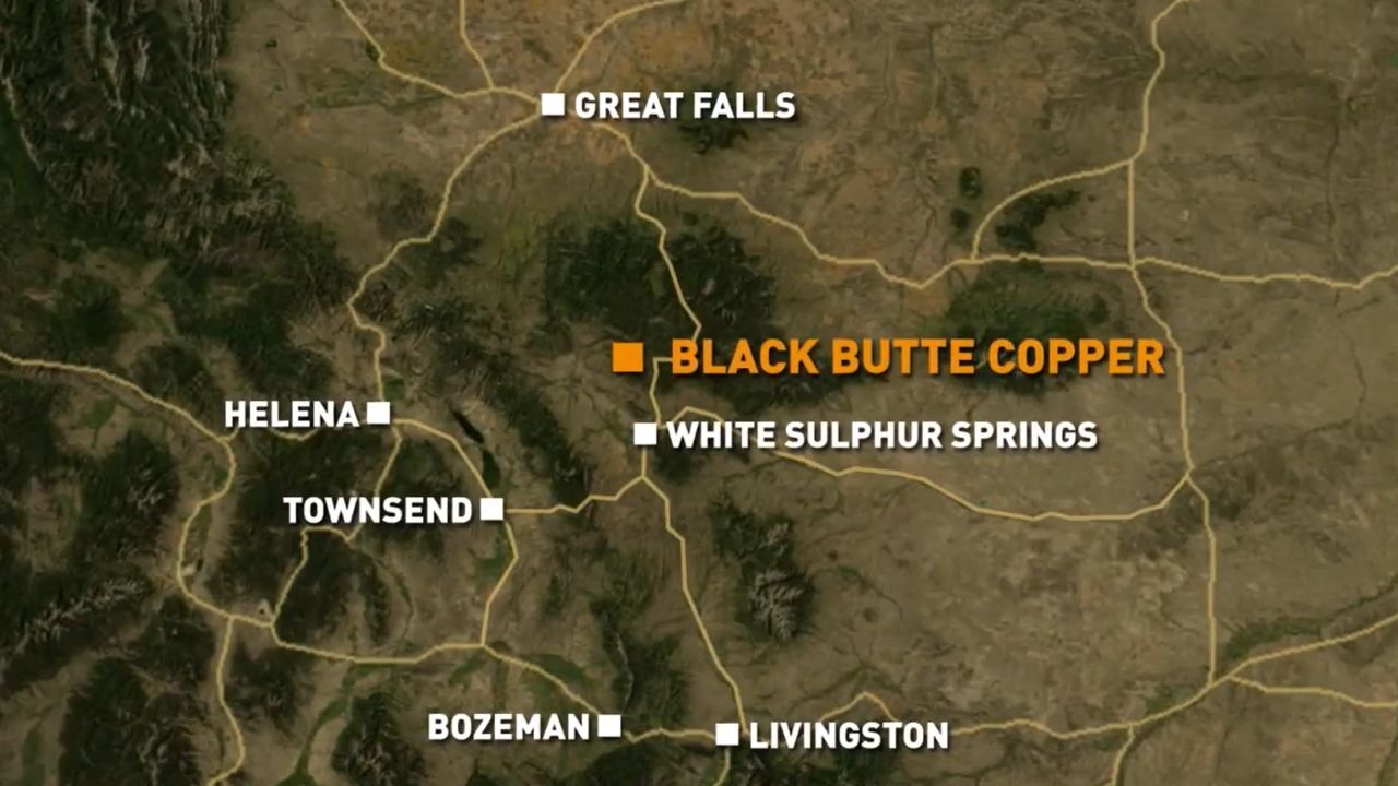 Black Butte Copper Mine Map