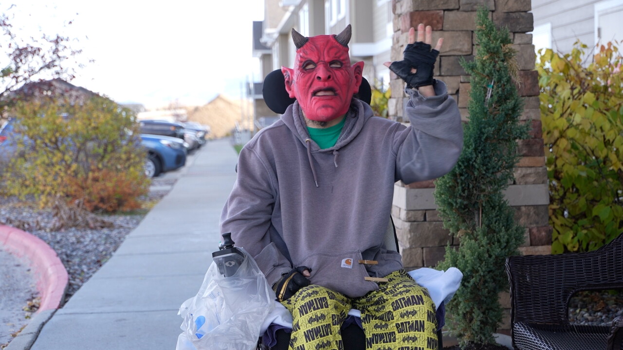 Edgewood senior dressed up
