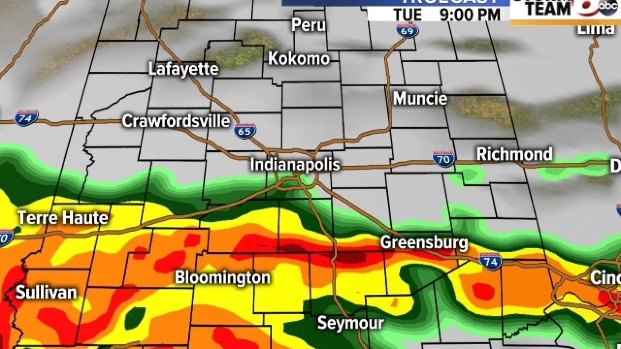 TIMELINE: Severe weather moves through Indiana