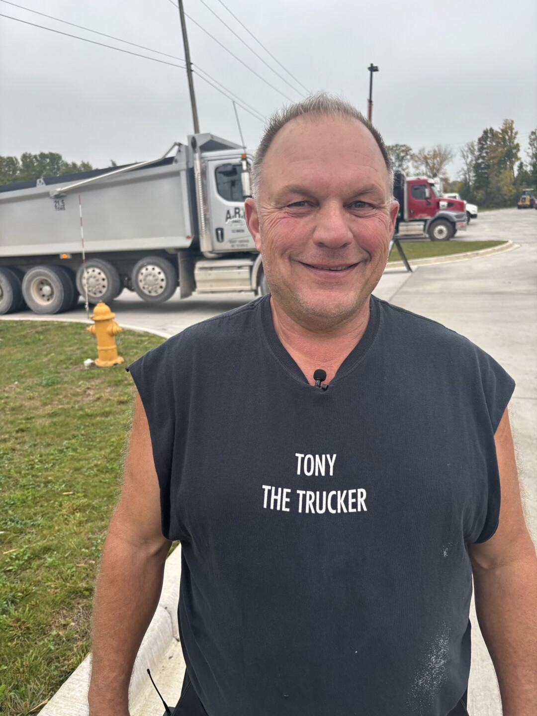 Tony Tamborino owns ART Trucking in Slinger