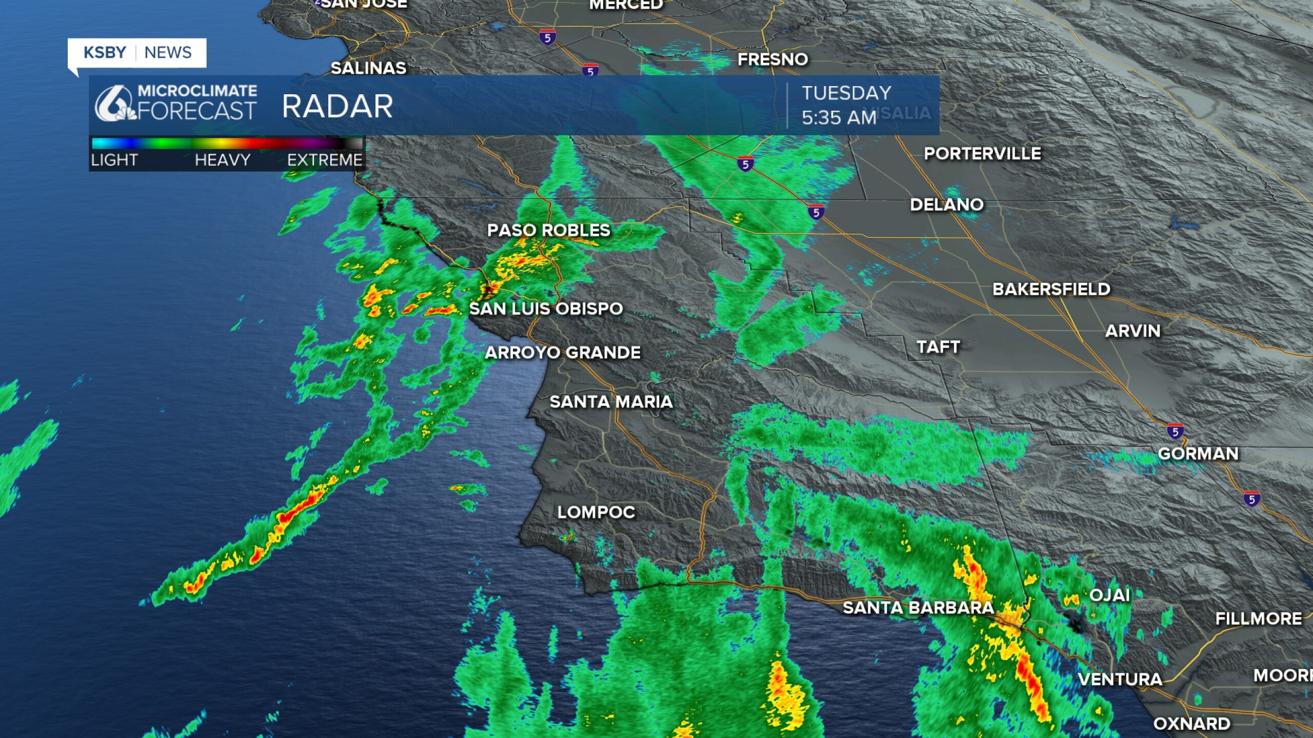 Severe thunderstorm warnings issued for the Central Coast