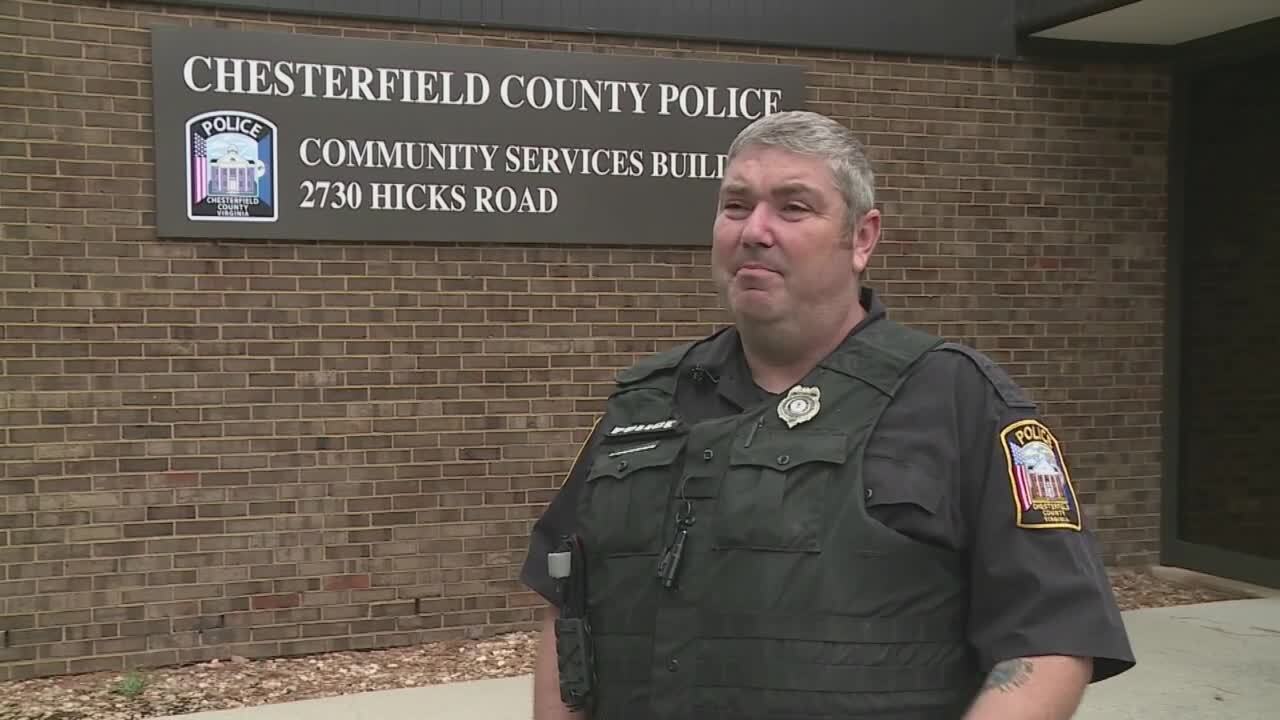 Cpl. Craig Eckrich with Chesterfield County Police