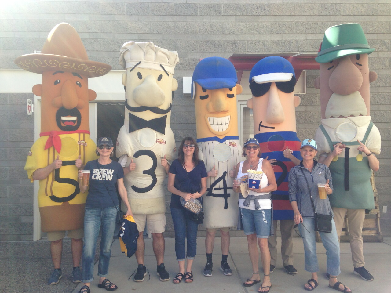 FAMILY OUTING AT BREWERS GAME
