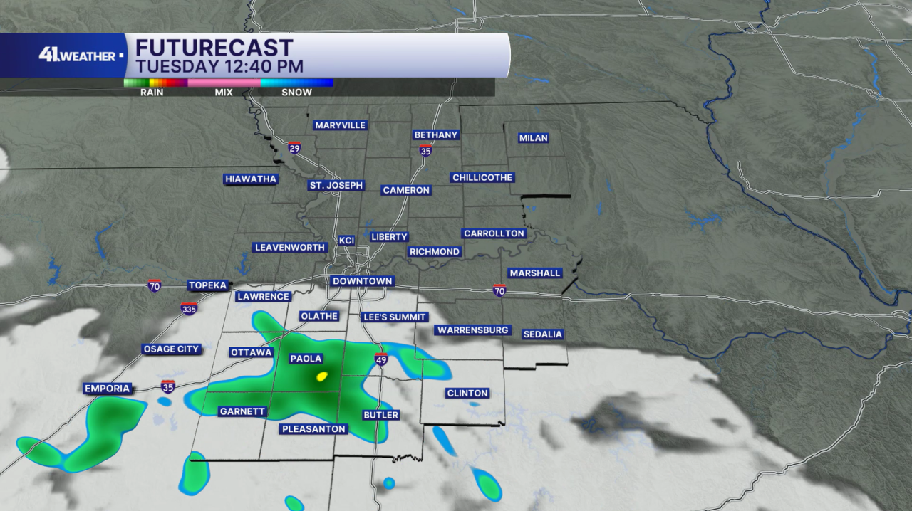 Tuesday Rain Chance