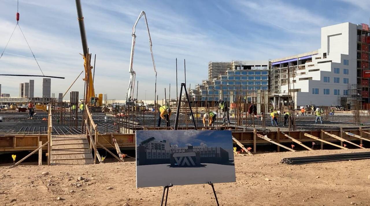 Construction underway for the entrance of VAI Resort. Image featured is the rendering of the final look.