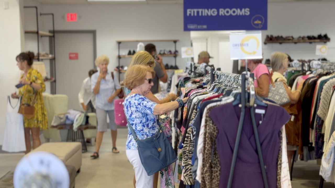 Shoppers at St. Matthews House