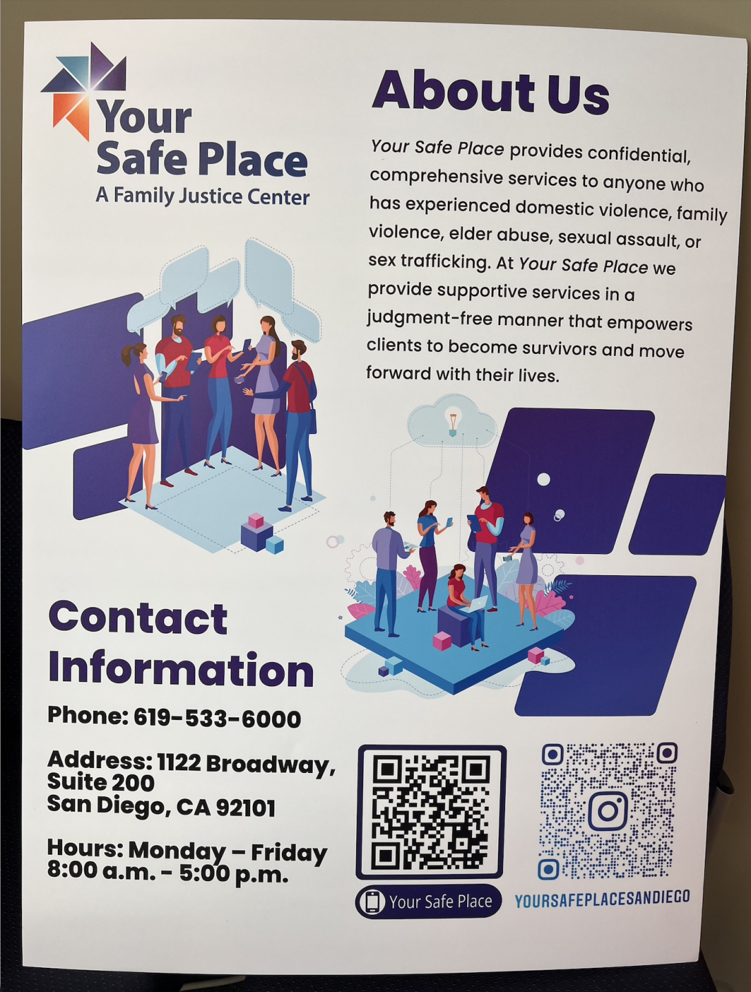 Contact Your Safe Place, a Family Justice Center
