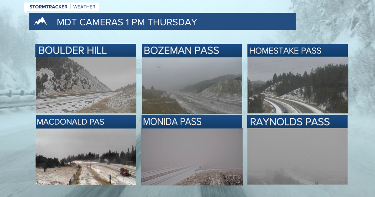 Mountain passes in SW Montana will see more snow through Friday morning