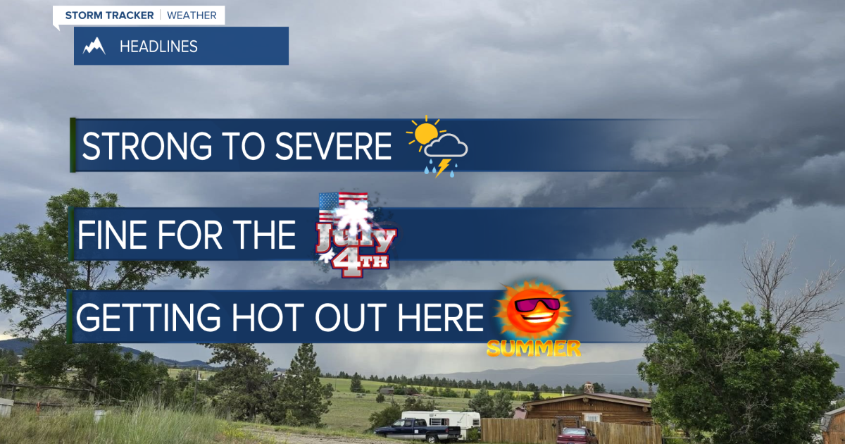 Strong Storms Drying Up for the Holiday