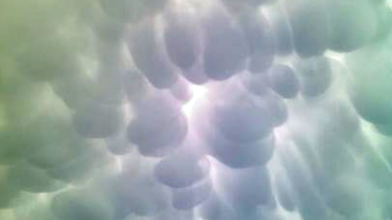 PHOTOS: Cool 'mammatus' clouds over Tri-State