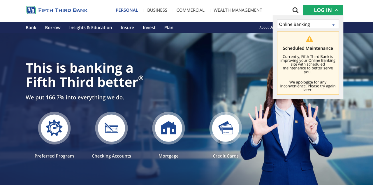 Fifth Third Site Down