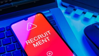 Arrangement,Of,Objects,On,An,Office,Desk,Expressing,Recruitment,Concept.