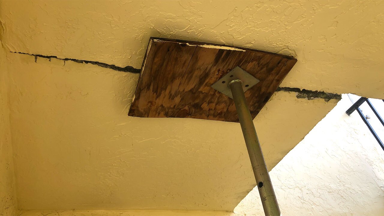 Metal stands at the Linton Ridge in Delray Beach