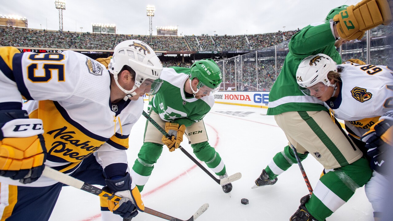 Preds Fall To Stars In Winter Classic