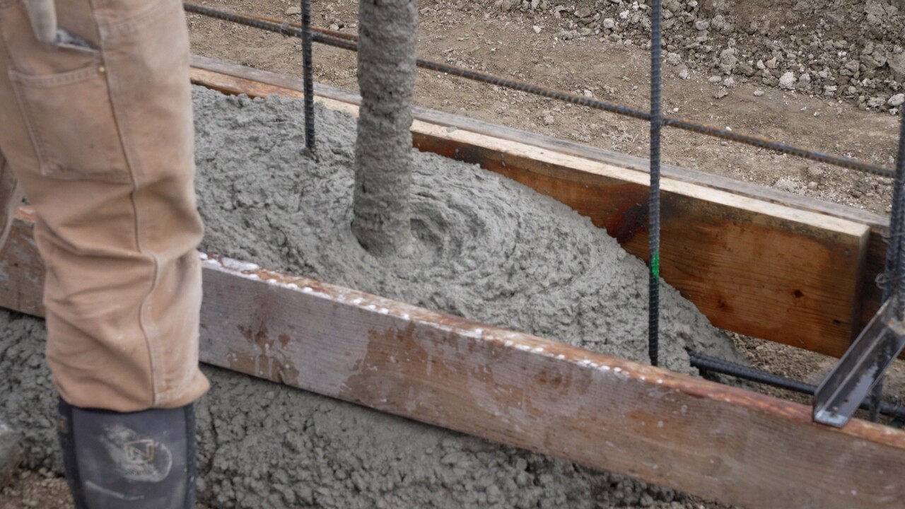 Concrete pouring