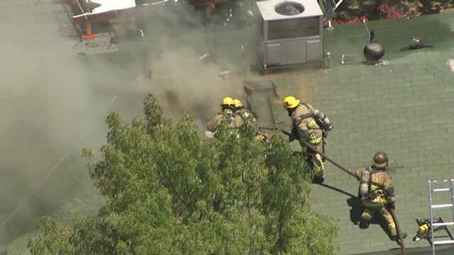 Tempe firefighters battle house fire near Hardy/Broadway