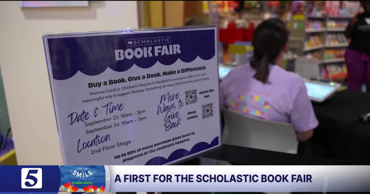 Scholastic Book Fair comes to Monroe Carell Jr. Children's Hospital at Vanderbilt for the first time