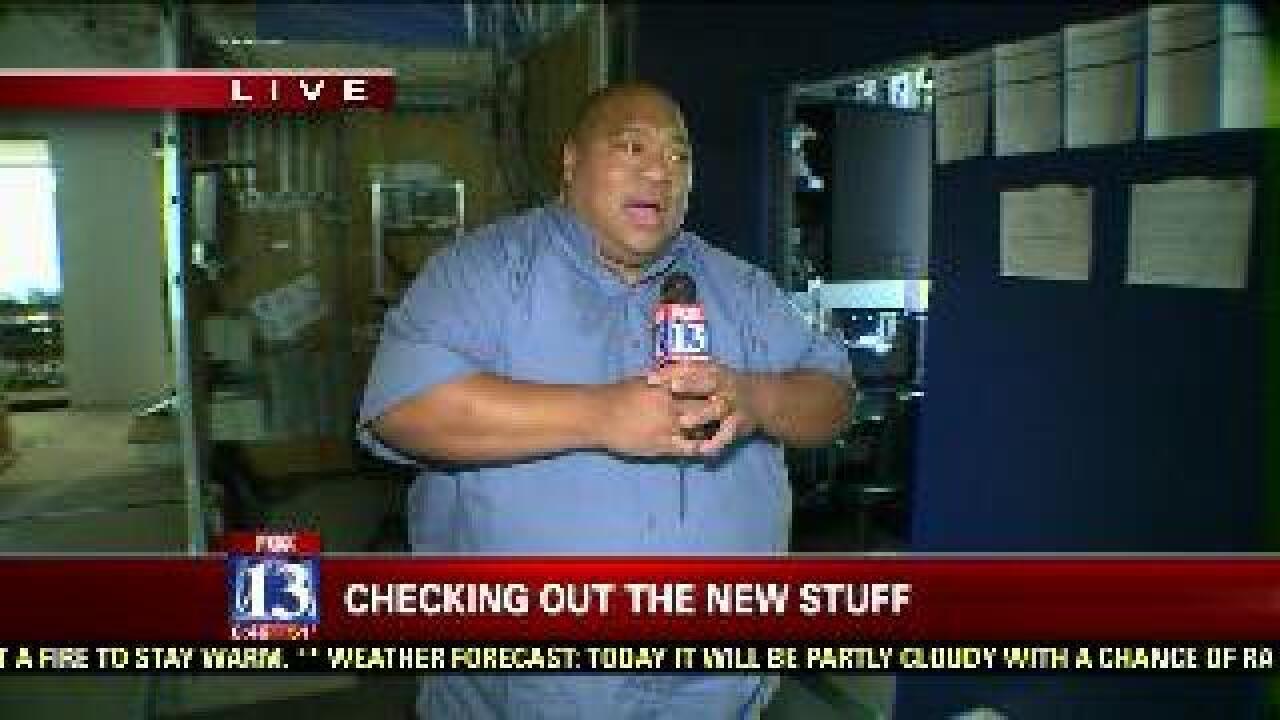 Budah visits the FOX 13 News edit bays