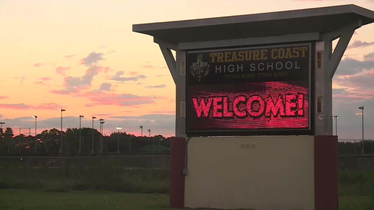 Treasure Coast High School sign