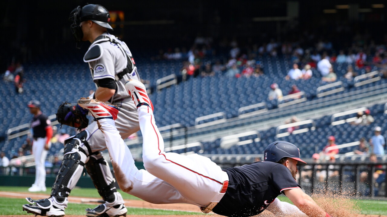 APTOPIX Rockies Nationals Baseball