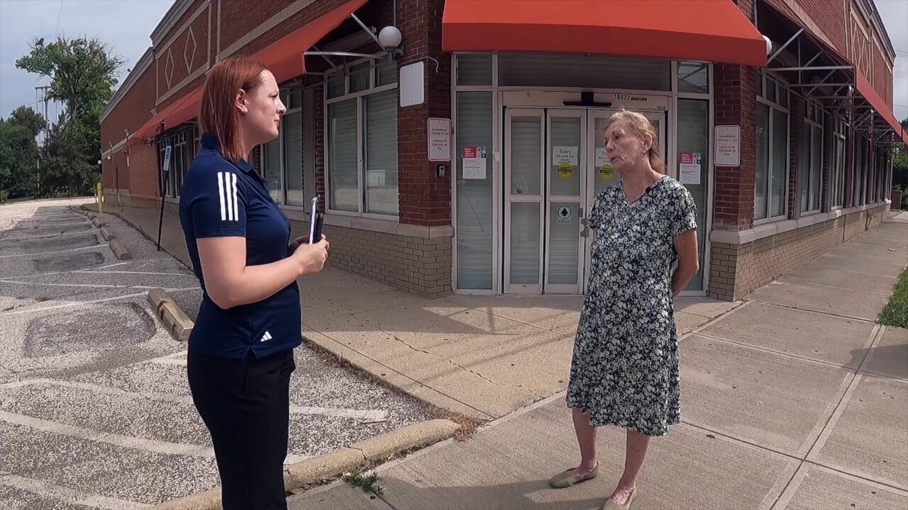 Neighbor Therese Pohorence talks to News 5's Michelle Jarboe about the vacant CVS store.