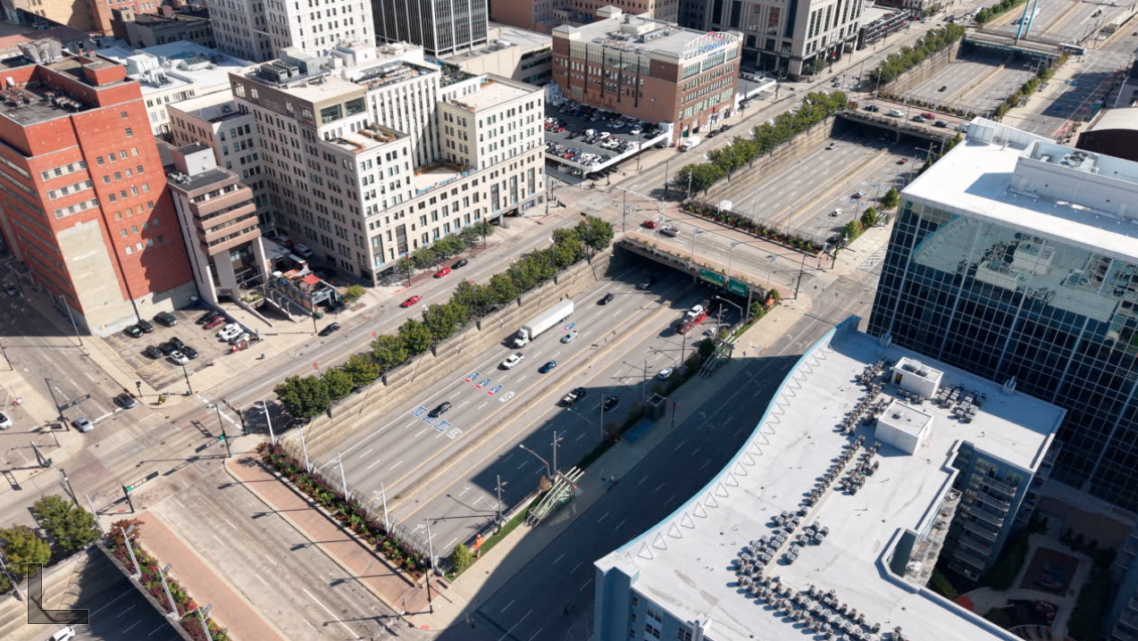A $25 million federal grant will requires a local match to design and build caps over Fort Washington Way to connect downtown to The Banks.