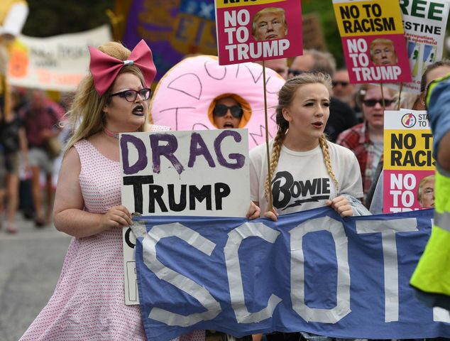 Photos: Scotland protests President Donald Trump's visit