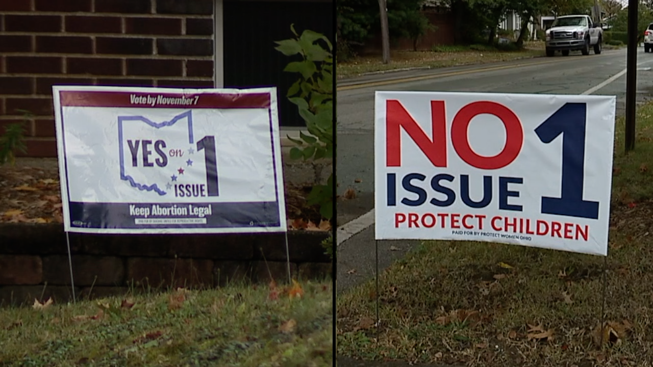 Ohio Issue 1 campaign signs stolen, vandalized one week before November Ohio Issue 1 campaign signs stolen, vandalized one week before November