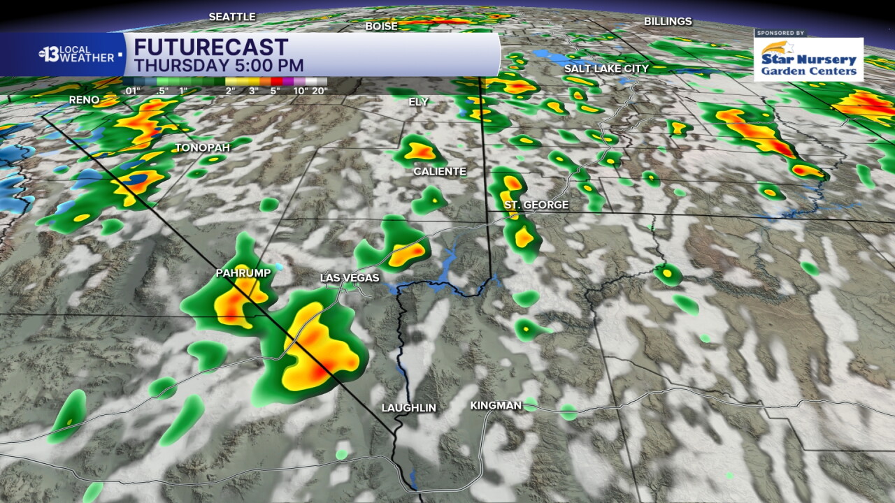 Futurecast at 5pm Thursday
