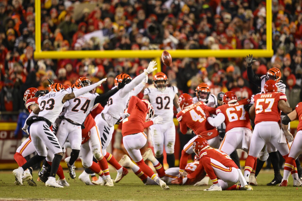 Chiefs' Harrison Butker bounces back from early miss to kick game-winning  FG in Super Bowl LVII